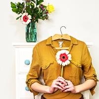 Woman Holding Flower